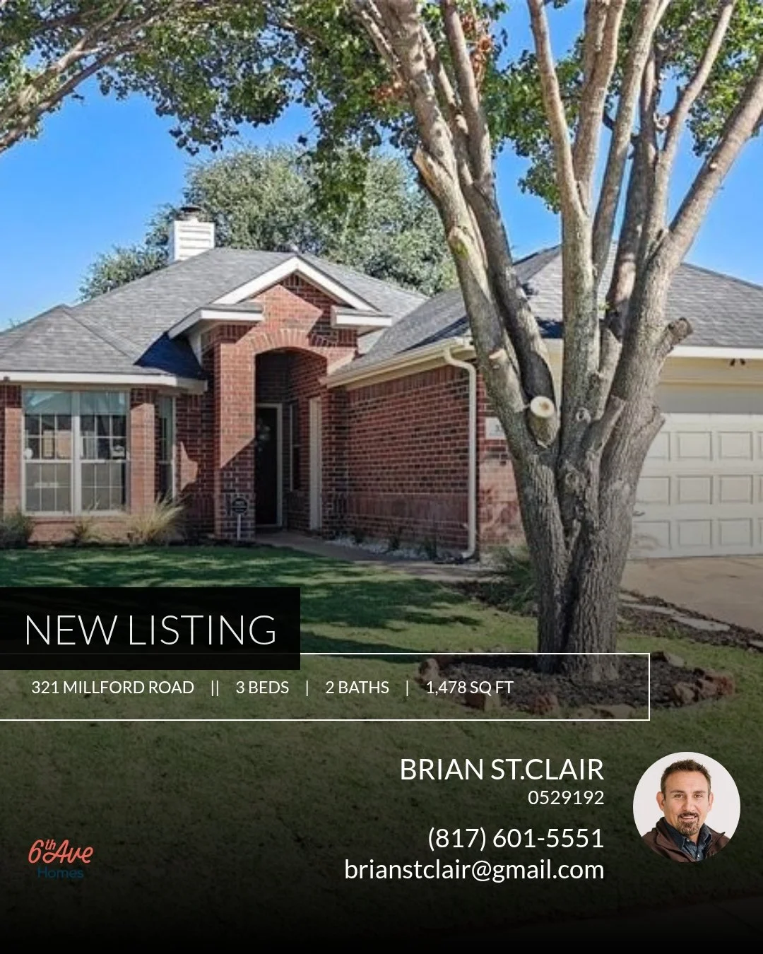 π New Listing π Take a look at this fantastic new property that just hit the market located at 321 Millford Road in Roanoke. 
Reach out here or at (817) 601-5551 for more information!
@6thavehomes #homeforsale #fortworthrealestate
Brian St.C