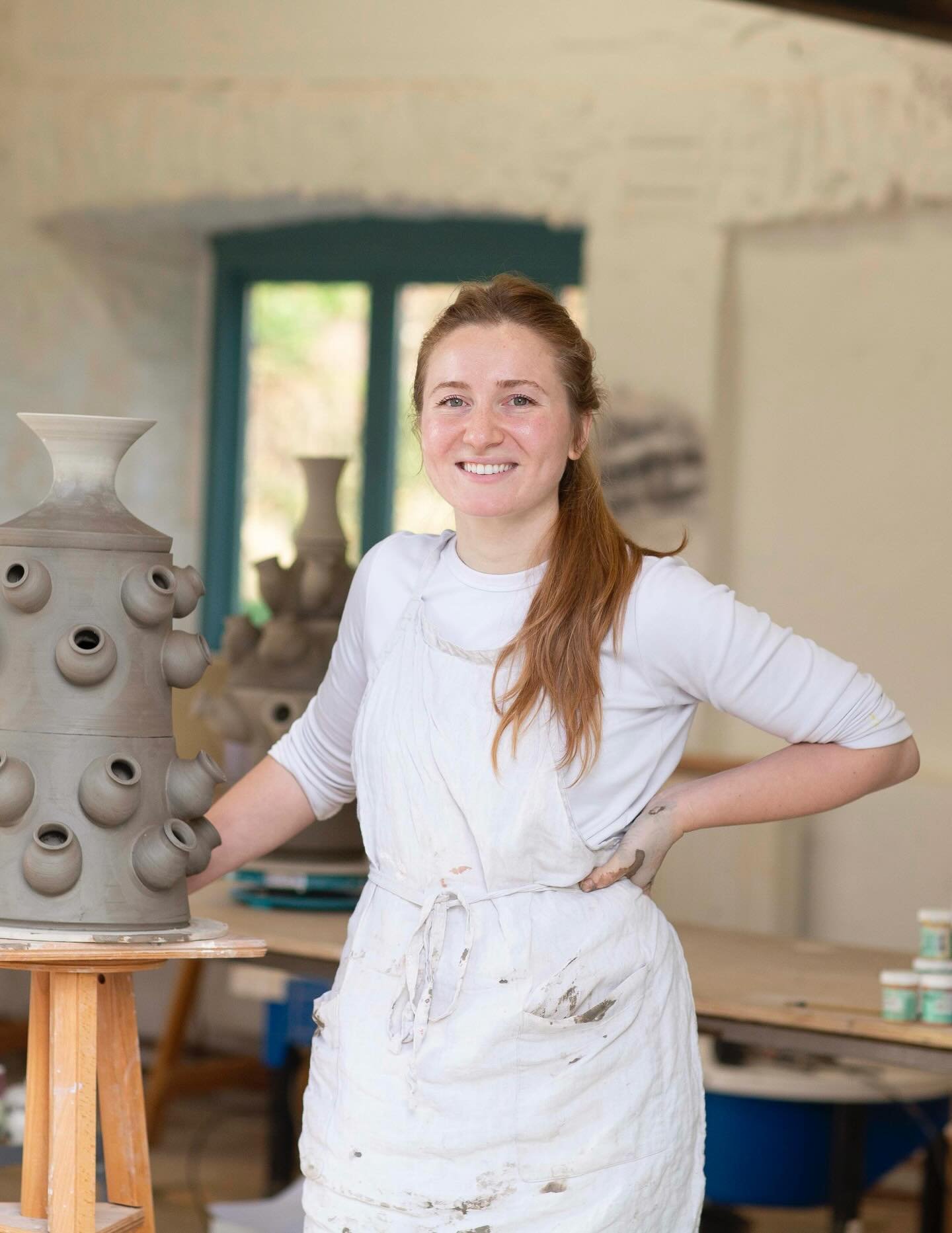 I am so honored to have been the artist-in-residence @hauserwirthsomerset these past two months. It has been a dream come true to get to work in the legendary Maltings studio, where I designed new tableware, built large tulipi&egrave;res, and tested 
