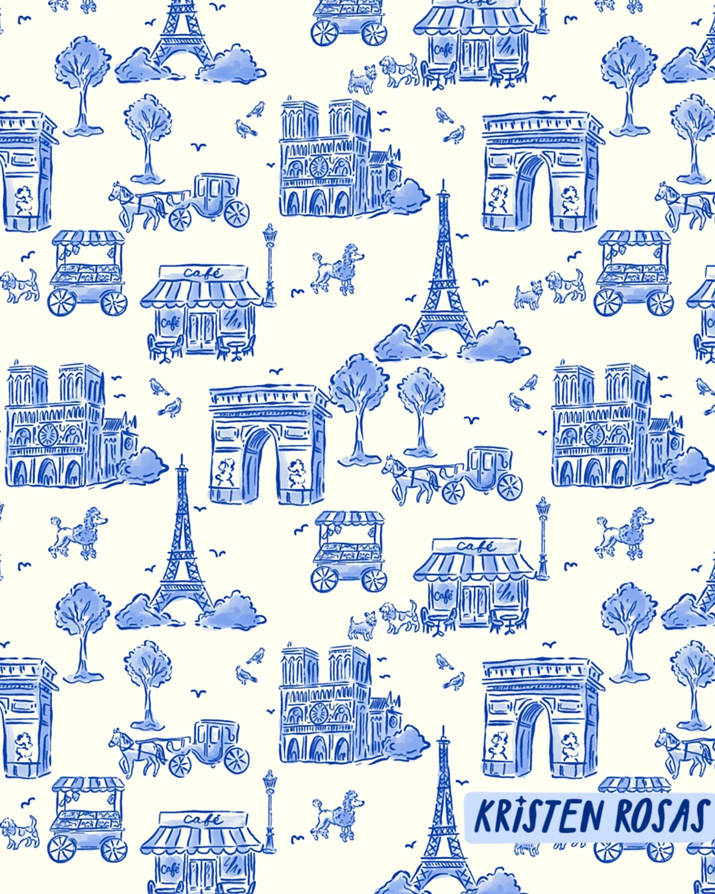 ✨manifesting a trip to France one little brush stroke at a time 🇫🇷 

Surface pattern design, art licensing, illustration, illustrator, procreate #procreate #illustration #surfacepatterndesigner