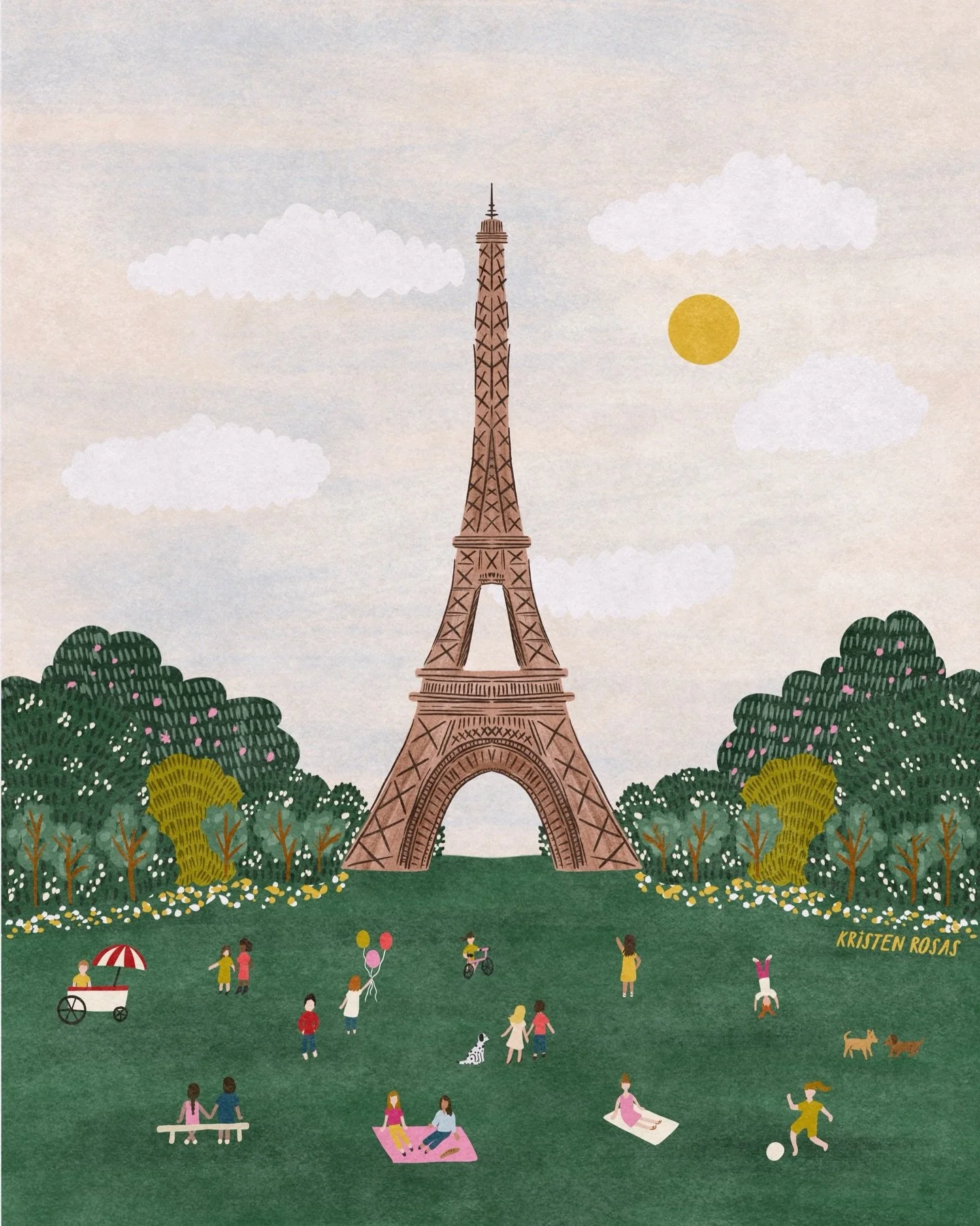 Dreaming of Paris ☀️ 
&bull;
&bull;
&bull;
We were supposed to be in France right now for a wedding but flights got way too expensive 😭 so hopefully we can still make the trip later this year!!
&bull;
&bull;
&bull;
&bull;
Art licensing &bull; illust