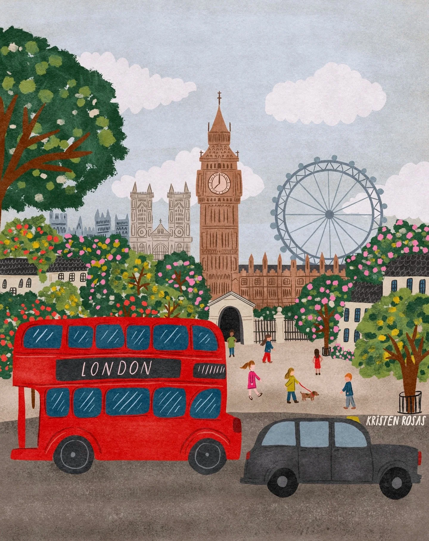 I&rsquo;ve had this London sketch in my iPad for a while now so I thought today is the day I finally finish it! 👏🏻

London - art licensing - illustration - illustrator - freelance artist - artist for hire - surface designer - surface pattern design