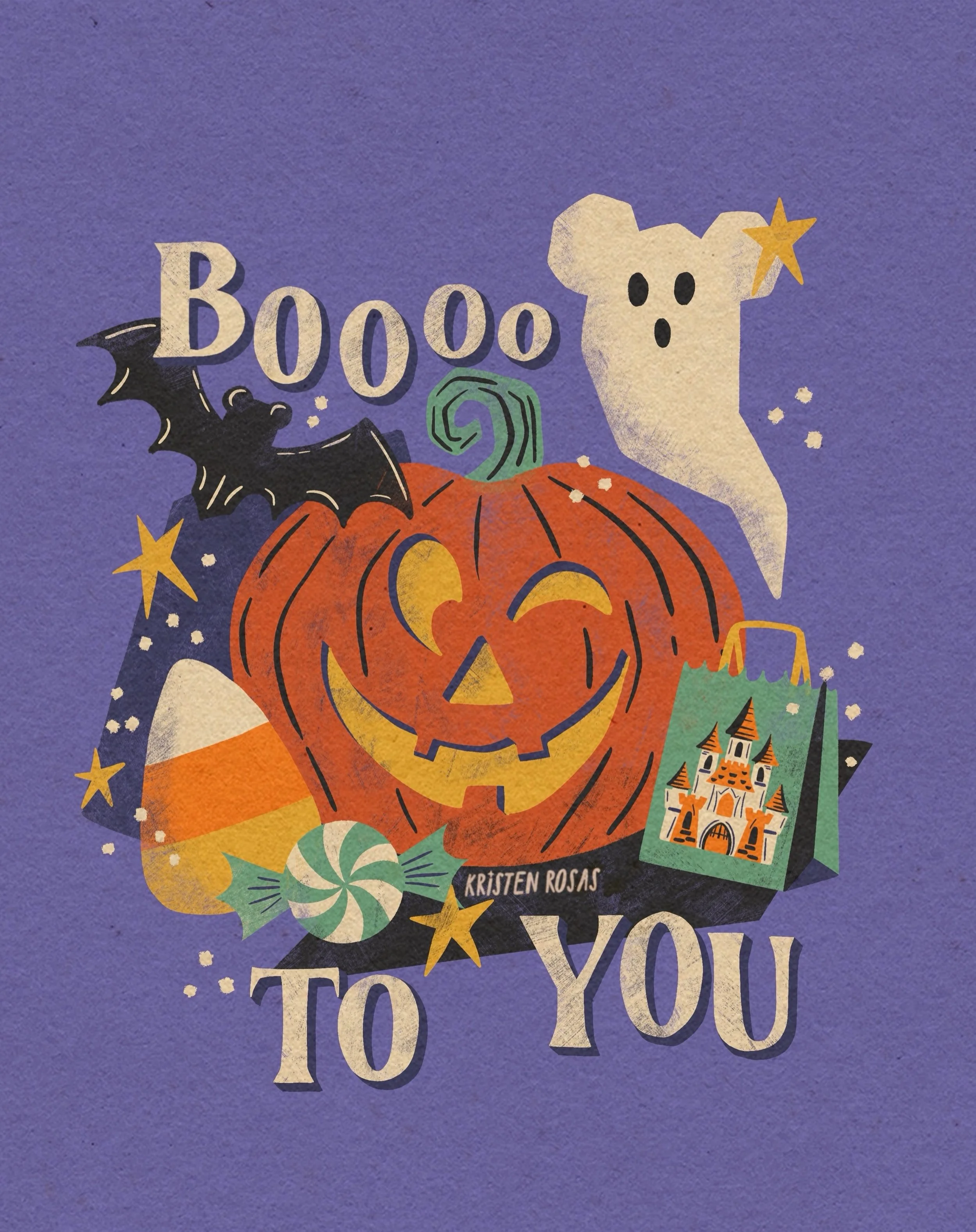 Boooooo to Y🎃U! ✨

✨

Here&rsquo;s a fun Halloween design I did for @mousemarketplace and I just love how it came out! I wish we were heading to MNSSHP this year but 😅 tickets are so expensive 😅
🎃
Have any of you been to the Halloween party?! I&r
