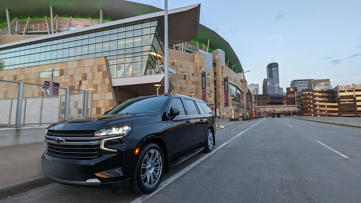 For Sure Luxury Suburban at Target Field in downtown Minneapolis