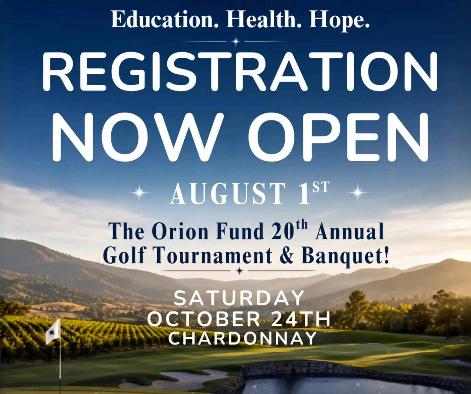 Register Today for The Orion Fund’s 20th Golf Tournament &amp; Banquet