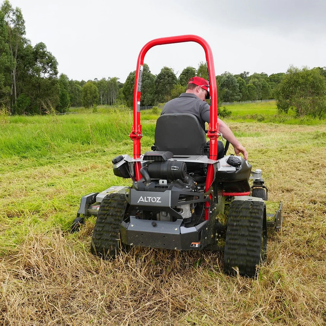 Looking for power and the ability to operate where other equipment can't? Look no further than Altoz. Our high-quality tracked and wheeled zero turn mowers give you the ability to handle the most technical terrains like slopes, lowlands and hills wit