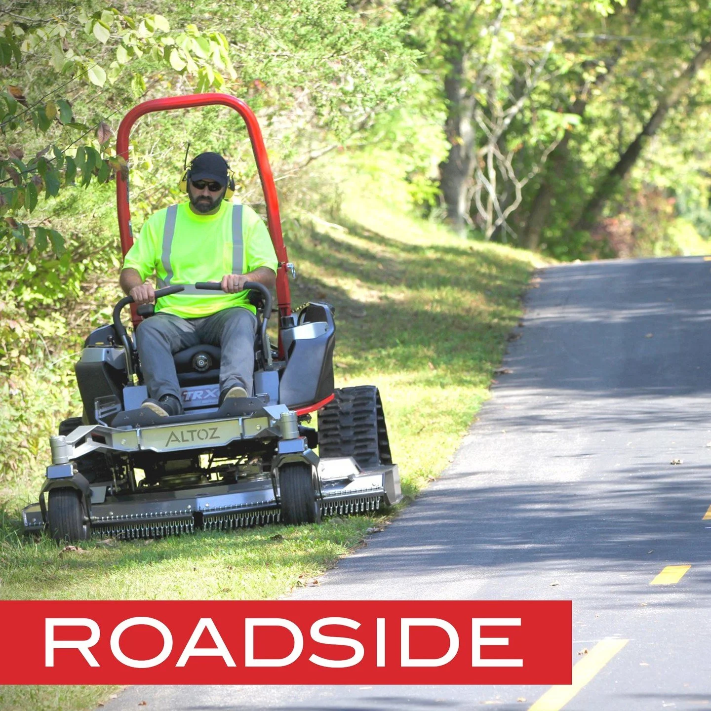 Roadside mowing just got an upgrade! When the terrain gets tough, Altoz tracked zero-turn mowers keep going. From steep slopes to uneven ground, our machines deliver precision, safety, and efficiency where traditional mowers can&rsquo;t.

⭕ Book your