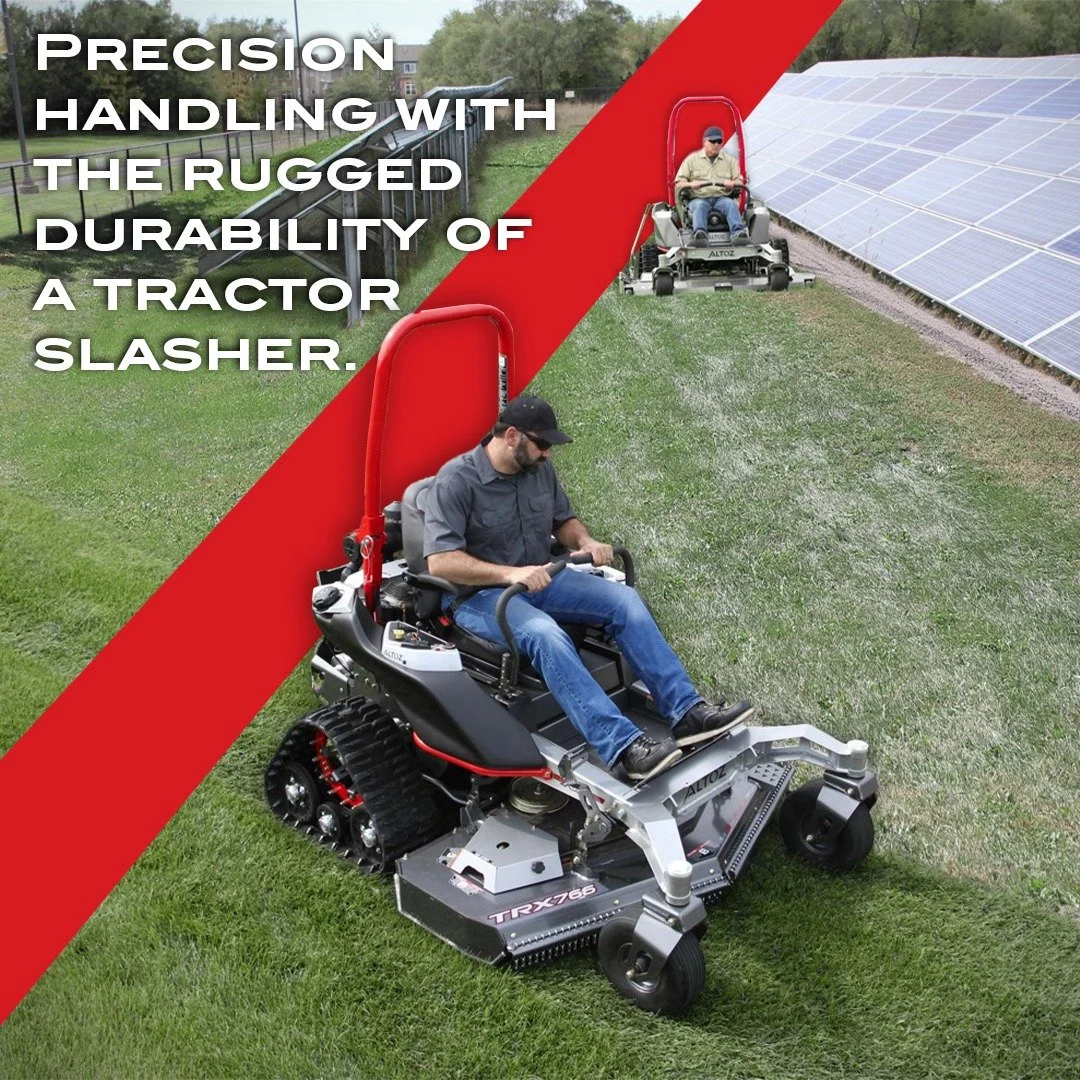 From slopes to soft ground and tricky terrain, Altoz tracked zero‑turn mowers go where others can&rsquo;t -  delivering unmatched traction, stability, and performance every job. Whether it&rsquo;s commercial landscaping, large acreage work, or wetlan