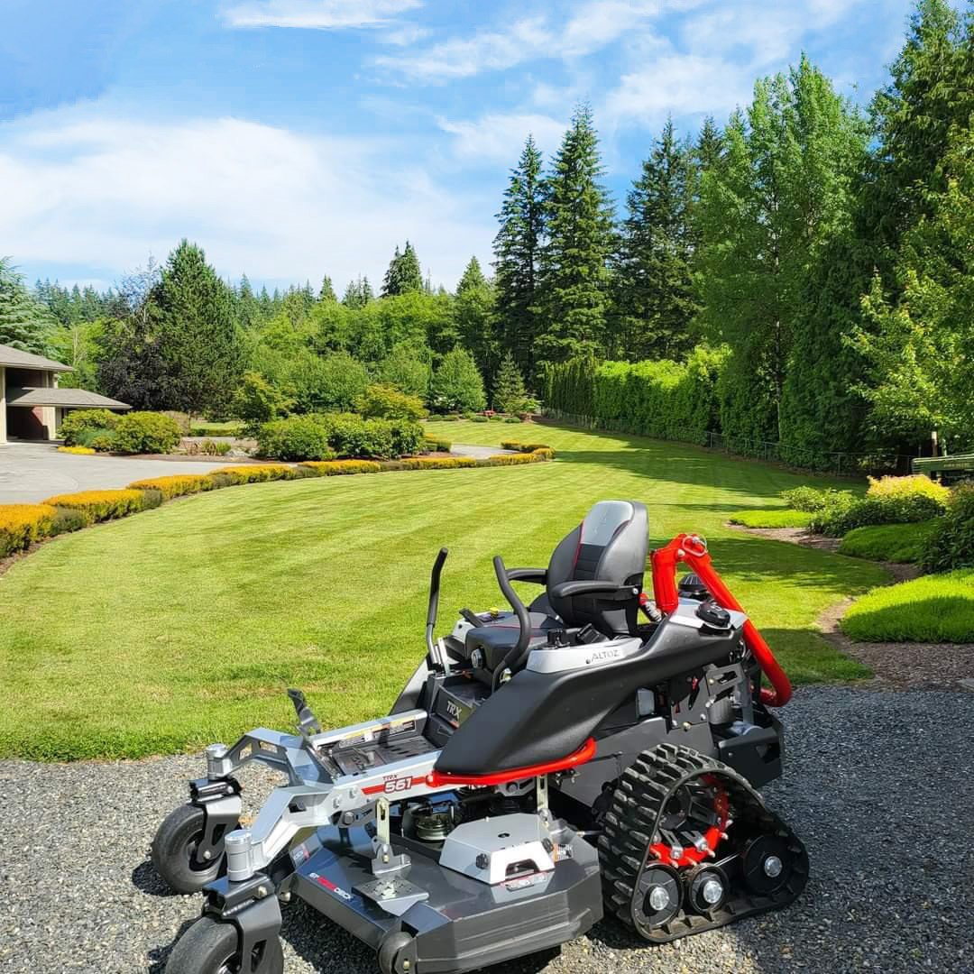 Got big residential jobs to look after? You want it looking sharp &mdash; not chewed up.

Altoz is built for contractors who need to cover serious ground without wrecking the turf. The patented rear torsion axle and tracked system deliver next-level 