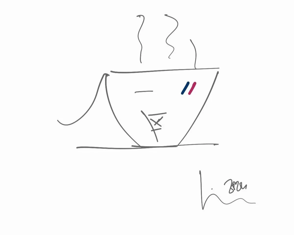 French coffee cup by Luis Martín, All Rights Reserved.
