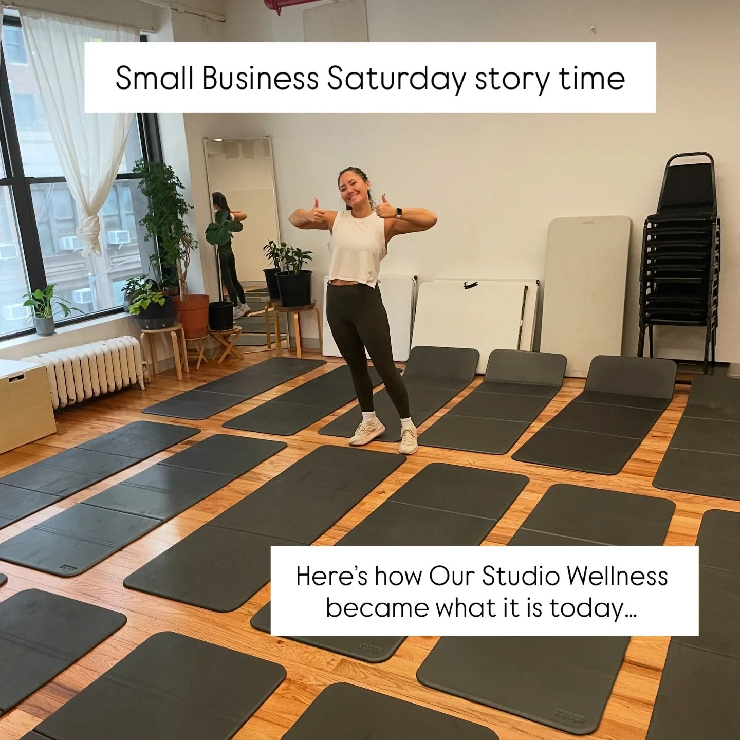 Thank you for supporting @ourstudio_wellness on Small Business Saturday. Your presence and encouragement help us build a community where movement, mindfulness and mental health truly belong together. 

Our last event of the year is December 7. Join u