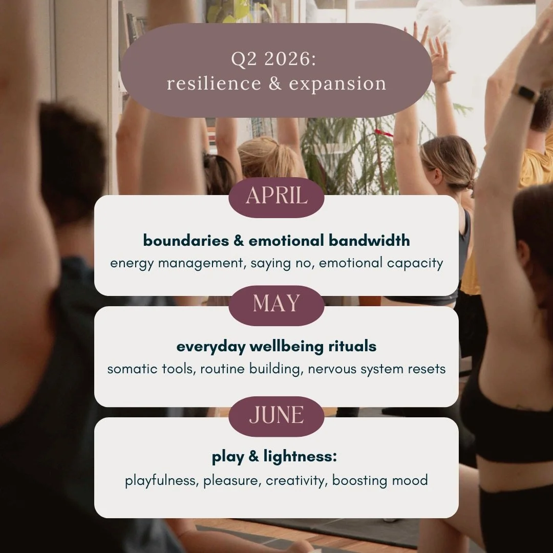 Resilience isn&rsquo;t about how much you can endure. It&rsquo;s about how much space &amp; energy you can protect.

At Our Studio Wellness, April-May is themed around Resilience &amp; Expansion. We spent the winter looking inward; now we&rsquo;re lo