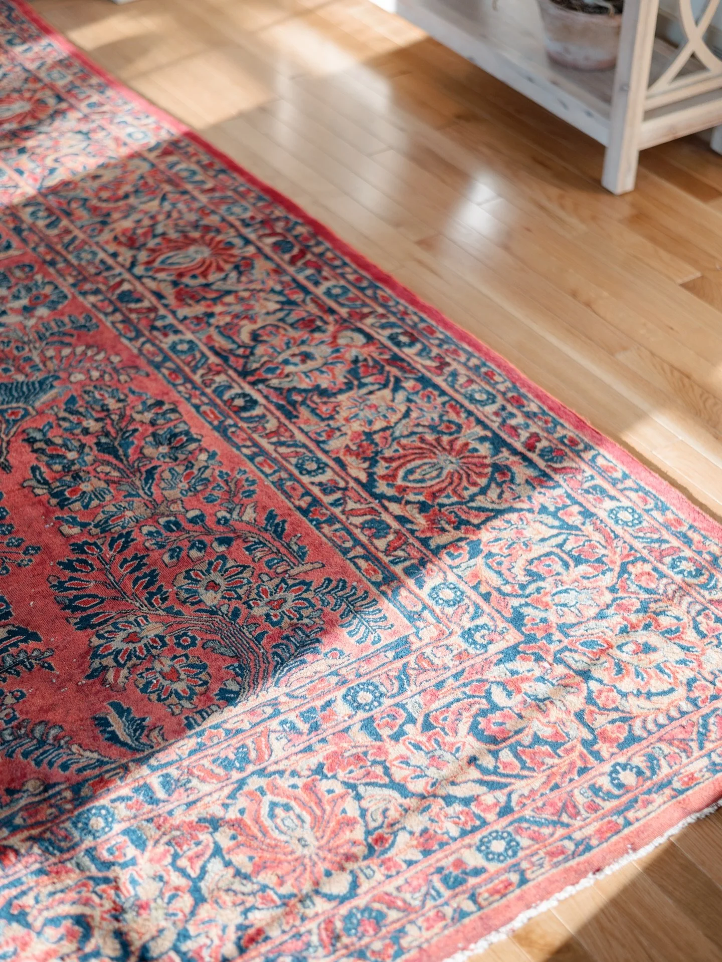 A Persian classic. Sarouks are beloved for their jewel tones, plush piles, and intricate florals.

This one went home to a client&rsquo;s living room last week, which feels exactly right.