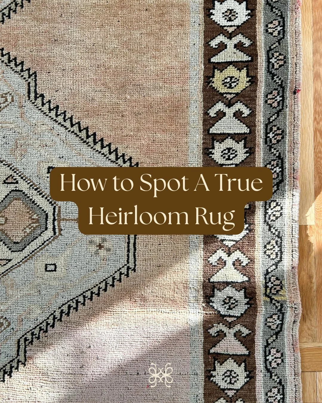 Thinking about an heirloom rug? If you&rsquo;re after an authentic piece with history, there are a few telltale signs to look for.

🧵 Softness of the wool and pliability
🧵 Uneven knotting or pile irregularity 
🧵  Subtle color variations, known as 