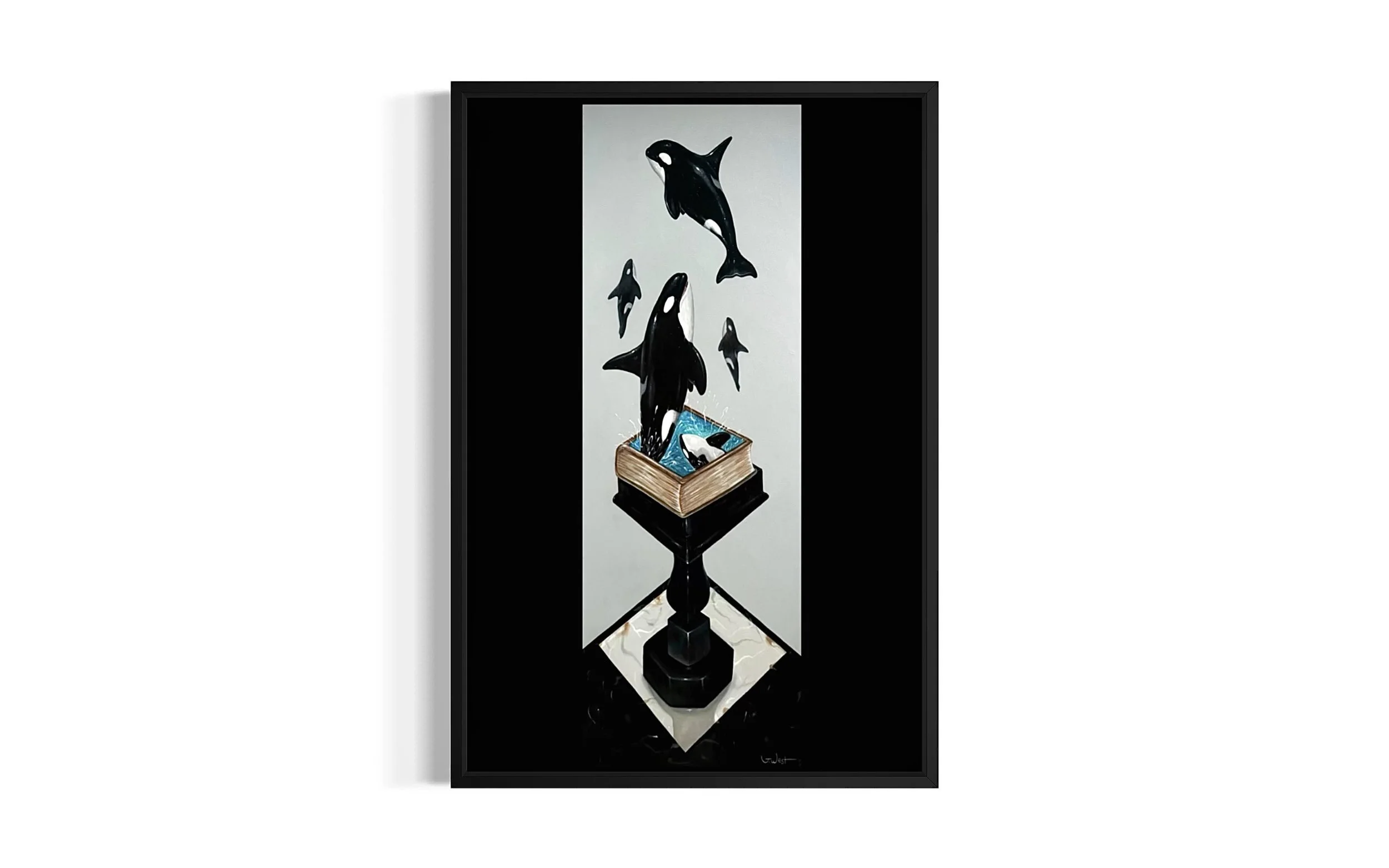 "The Gamble" 15" x 39" Original Painting