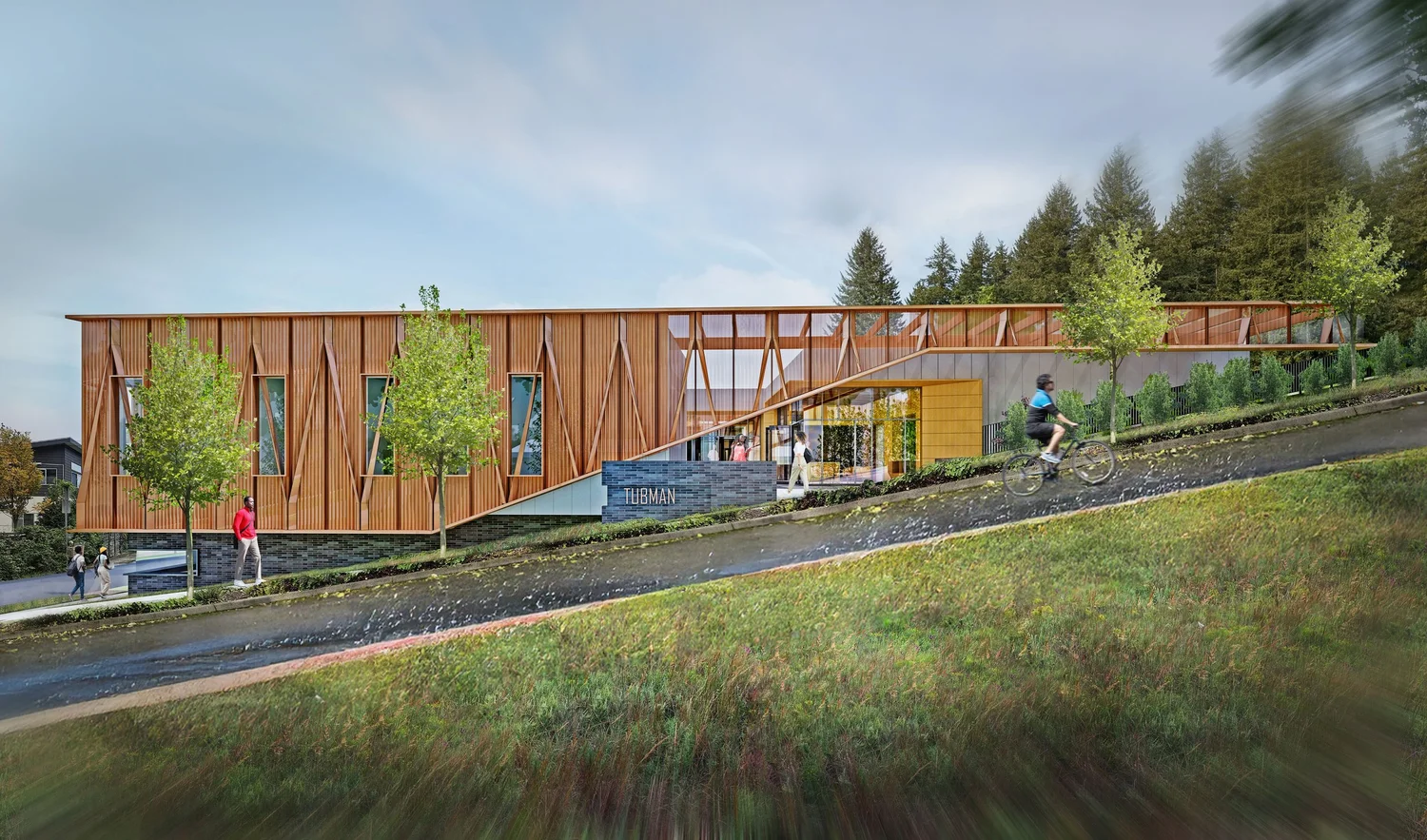 Interior rendering of the future Tubman Health Center