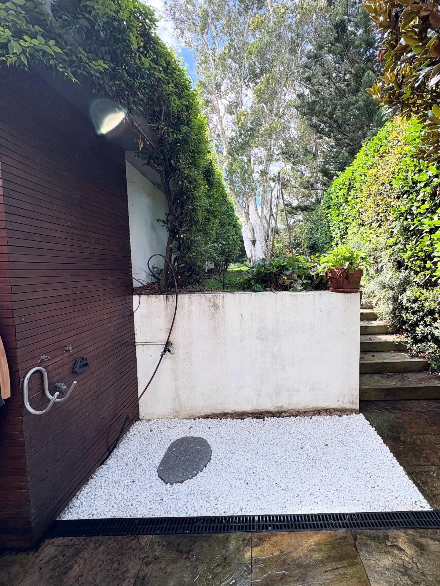 Turning a tired old space into a beautiful outdoor oasis for a backyard shower in Bronte 🌿🚿
&bull;
&bull;
@apg_tradeservices