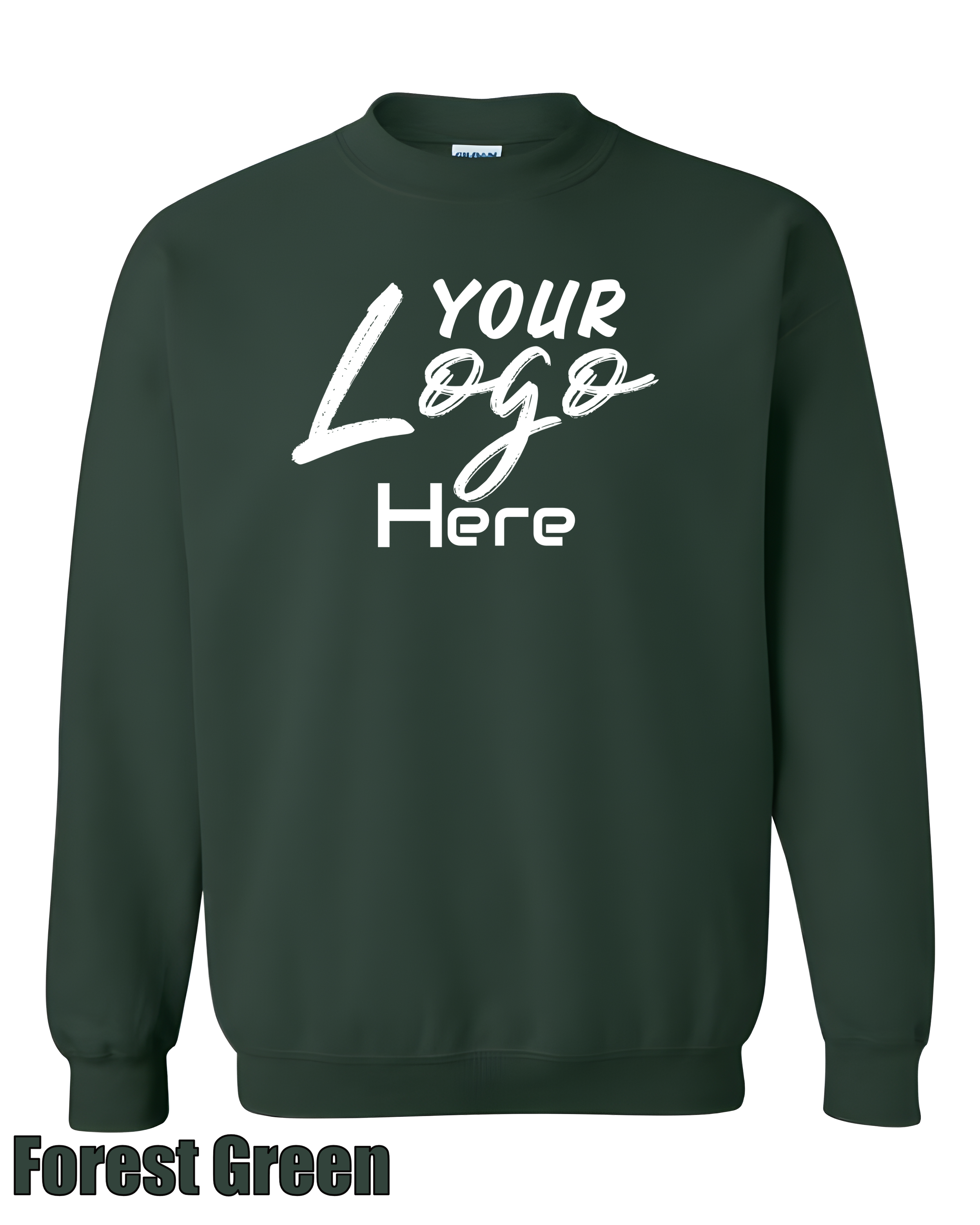 Warband Premium Sweater Crewneck Forest Green Front.png