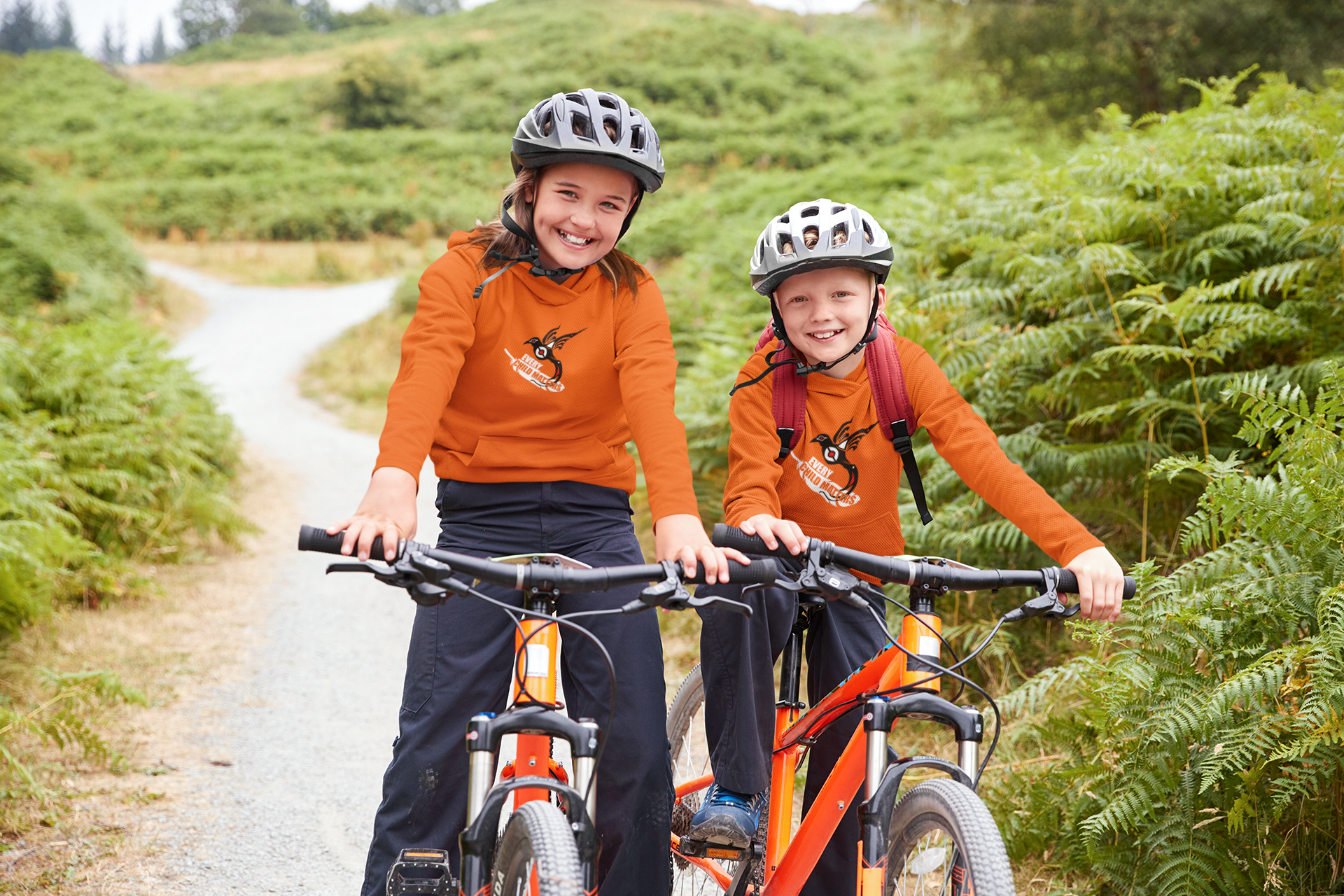 2026 Warband Graphics Orange Hoodie Kids Biking.png