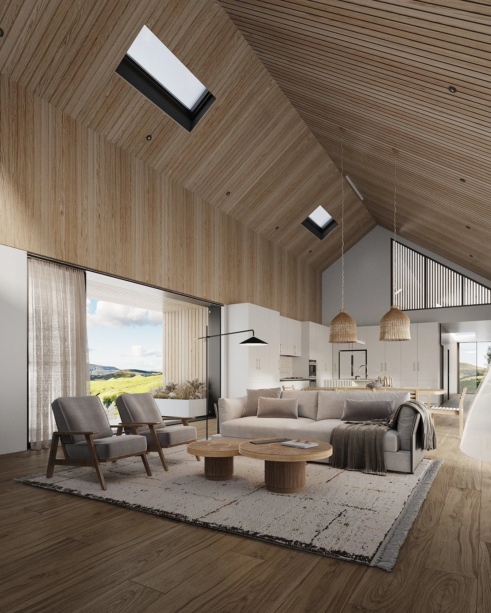 Modern architectural home interior by Curated Living with considered material and budget decisions