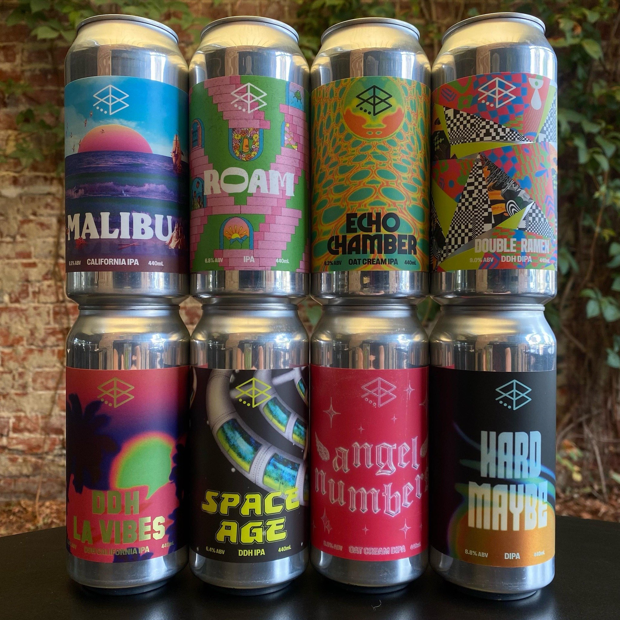 It&rsquo;s always a happy day when the Range truck pulls up!
8 new beers here from our mates in Queensland :

🏖️ Malibu
California IPA with Citra CRYO, Citra, Simcoe and Mosaic

🪟 Roam
IPA with Sabro LUPOMAX, Citra, Motueka and Centennial 

🔊  Ech