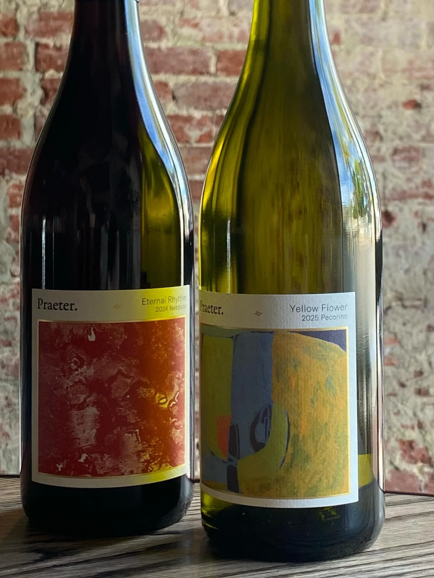 As blue skies peek in and out of grey clouds, it&rsquo;s nice to have options..

Two new releases from @praeterwine 

&lsquo;Eternal Rhythm&rsquo; a Nebbiolo from 2024
&amp; the beloved, much requested 2025 &lsquo;Yellow Flower&rsquo; Pecorino

Find 