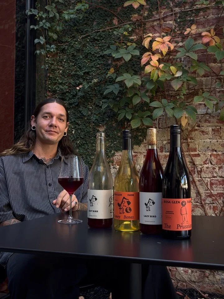 🚨 FREE TASTING ALERT 🚨 

Rhys is here showing off a flight of wines from @rosaglenfarm 
Matt will be in the building from 2pm on Sunday with a box of his favourite records in tow.

If you&rsquo;re around today we&rsquo;ll have generous Jules showin
