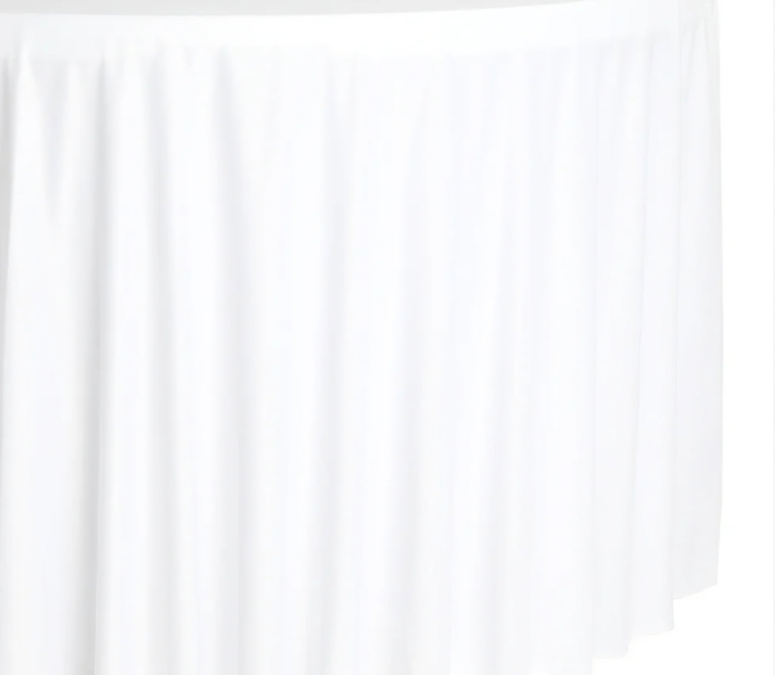 White $25
Available in $108", 120", 132", 90x156"