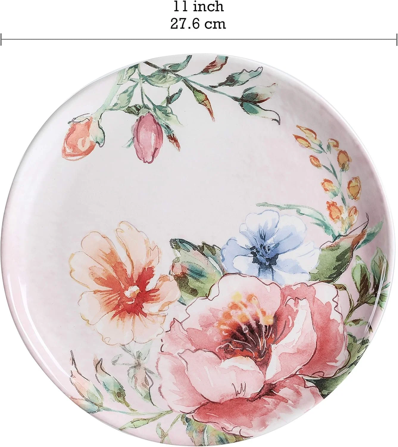 11" Garden Dinner Plate/Charger - $7 - for weddings of 50 or less guests 
