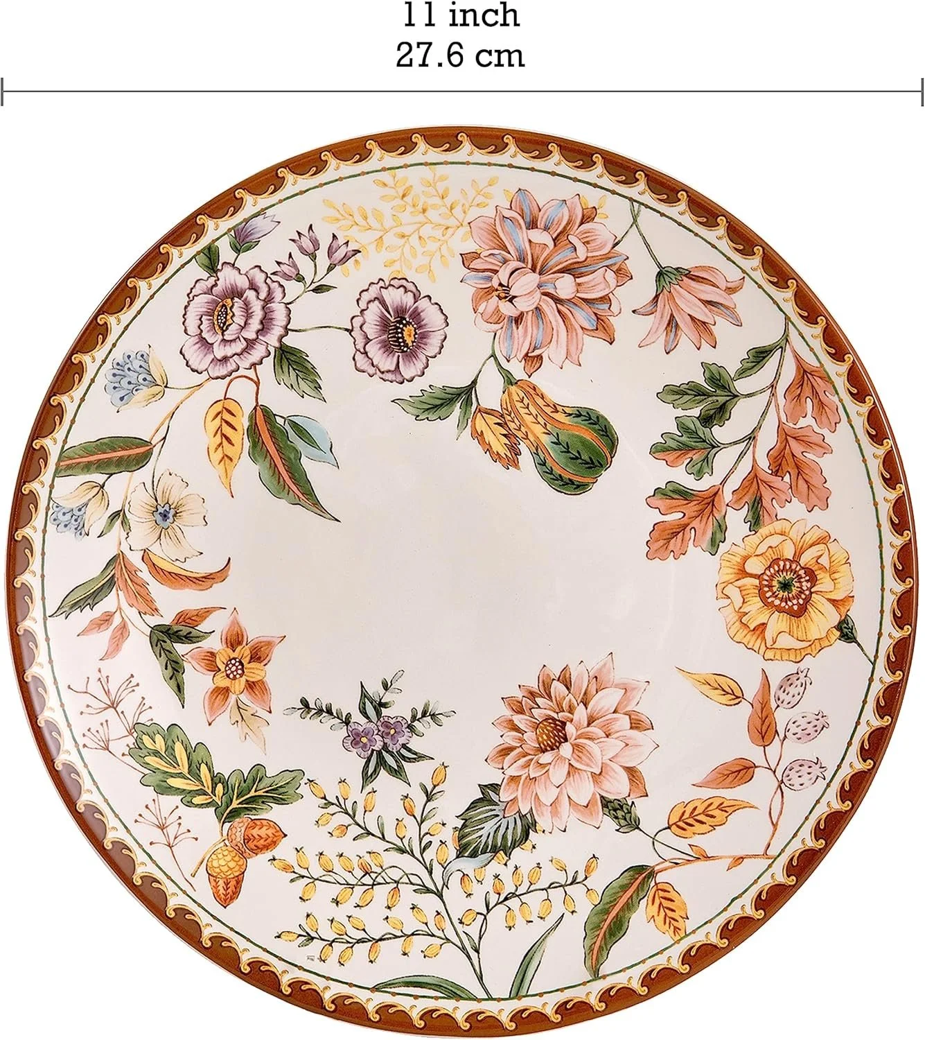 11" Blooming Dinner Plate/Charger $7 - for weddings of 50 or less guests 