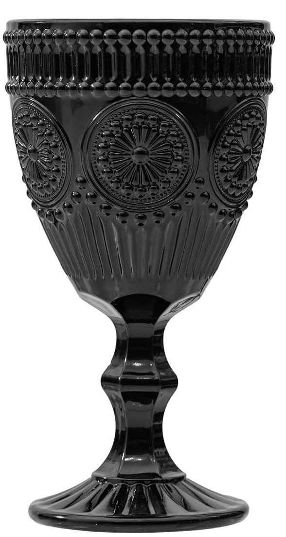 Black Glass Goblet $3 - for weddings of 50 or less guests 