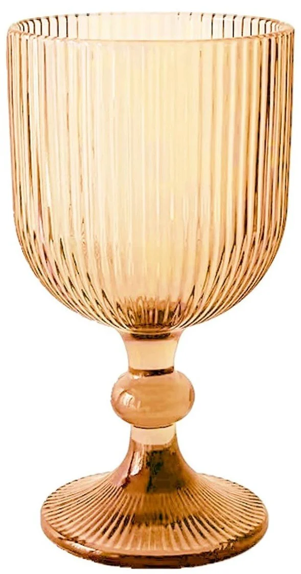 Amber Glass Goblet $3 - for weddings of 50 or less guests 