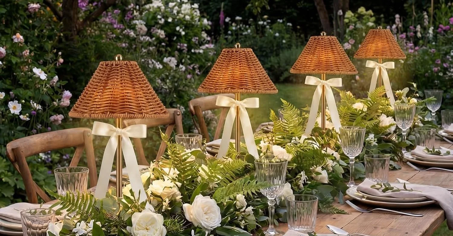 Rattan with bows $12 per