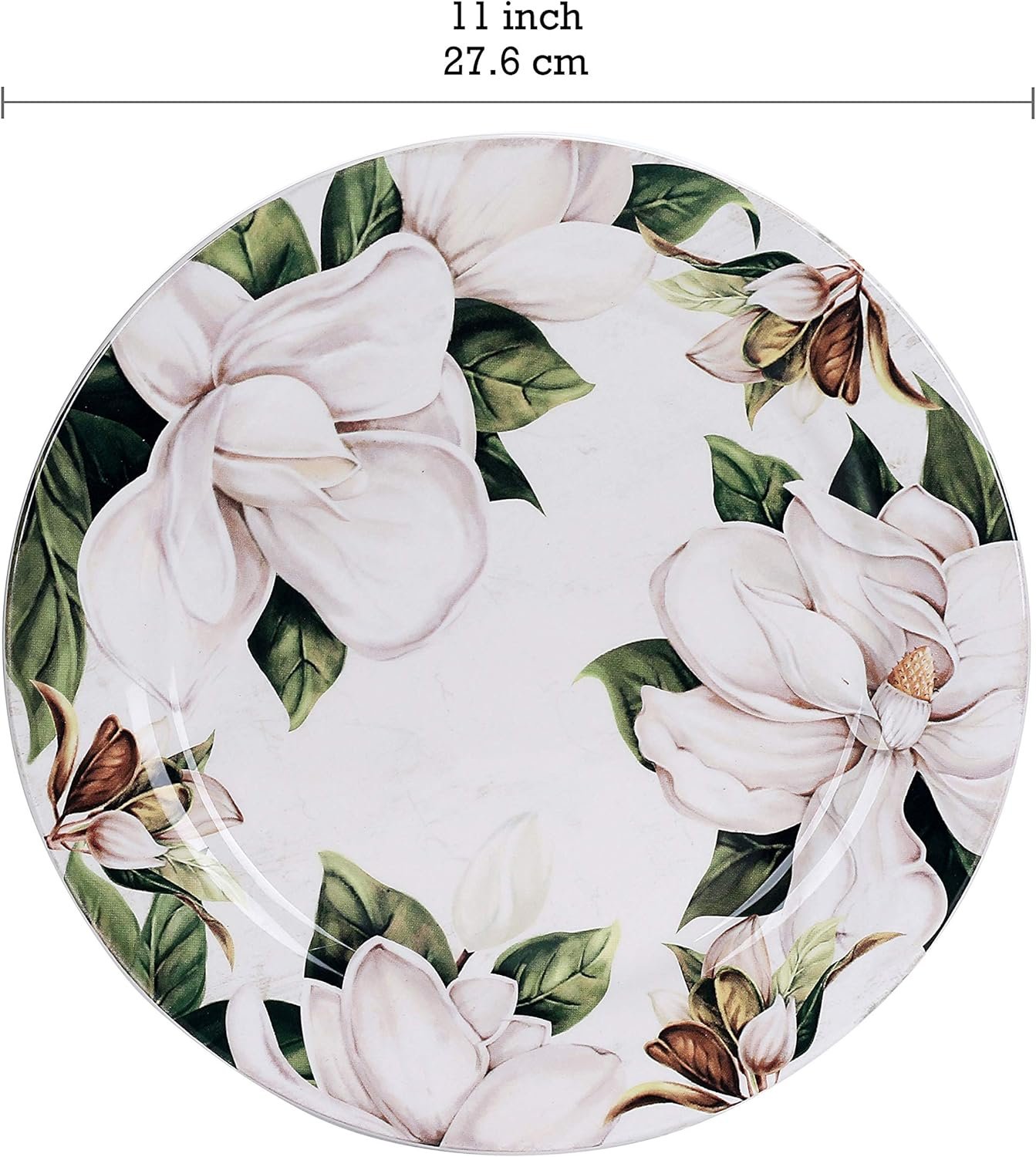 11" Magnolia Dinner Plate/Charger $7 per - for weddings of 50 or less guests 
