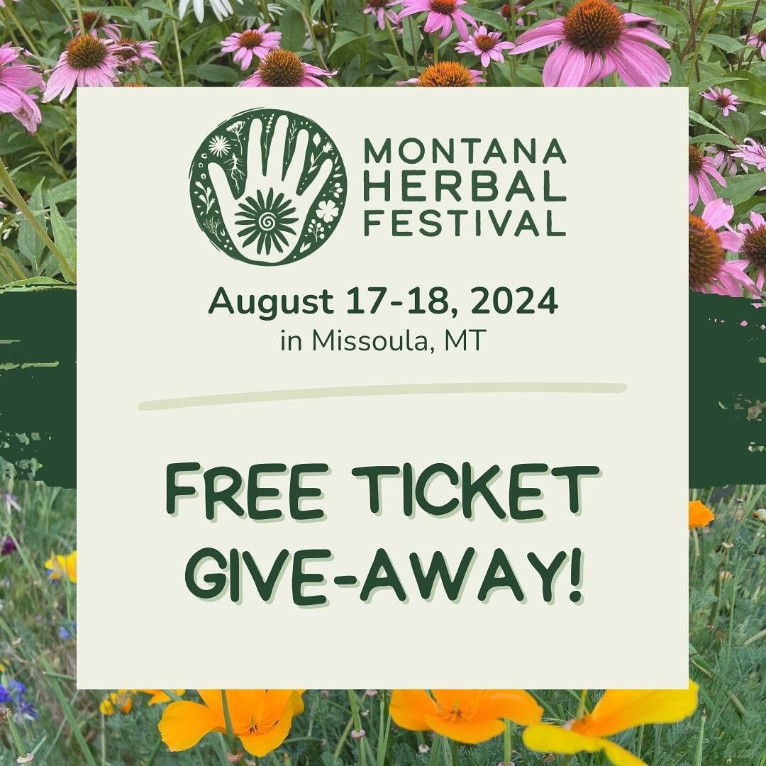 FREE TICKET GIVE-AWAY! Tickets for this year&rsquo;s Herbal Festival will go on sale June 1st, but why not plan ahead and get yours for FREE! Follow directions below for a chance to attend Saturday&rsquo;s festival for free!
.
.
All you need to do is