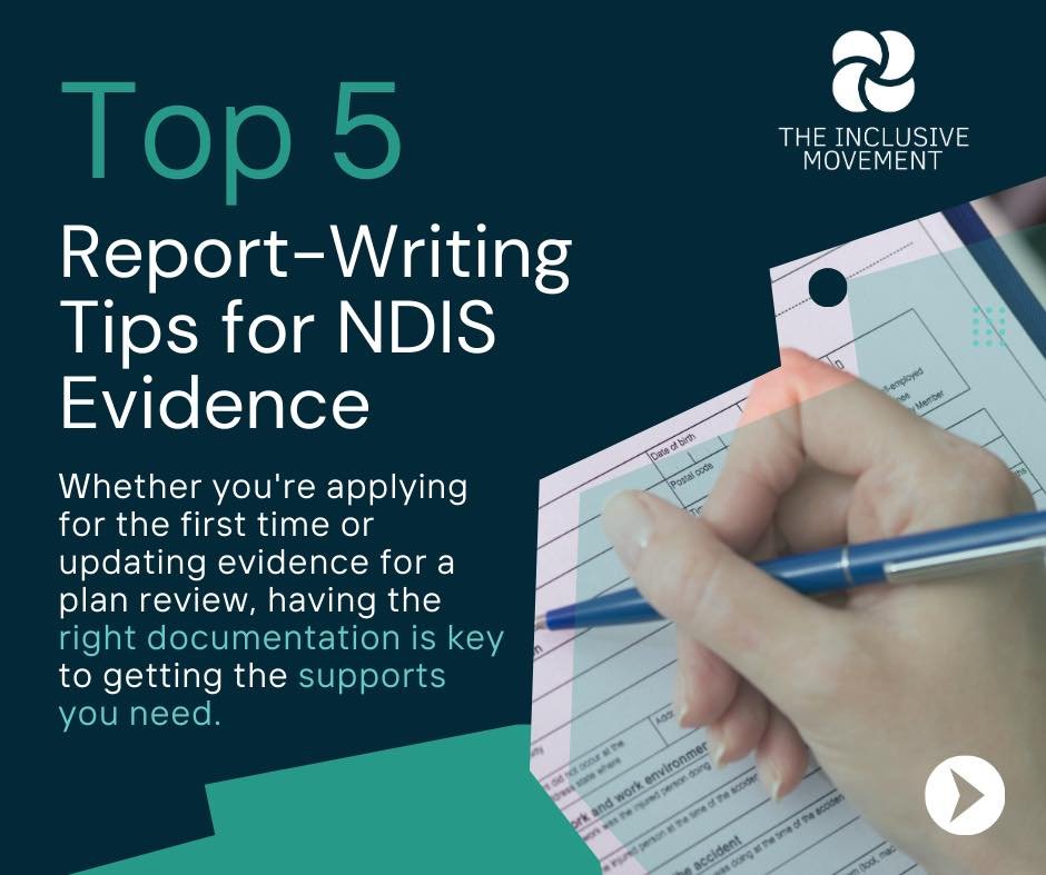 Taking on the NDIS and its forever changing rules and legislation? Collecting NDIS Evidence? Here&rsquo;s What Helps&hellip;.

Getting the right supports often starts with sharing the right story - your story.

We&rsquo;ve put together our top 5 tips
