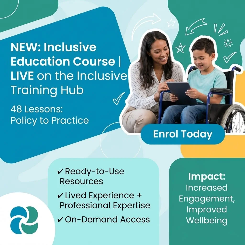 NEW on The Inclusive Training Hub - Inclusive Education, self paced online learning course 👩🏼&zwj;🎓

48 practical lessons, and neuroaffirming training for schools ready to move beyond token inclusion-covering inclusive education from policy to pra