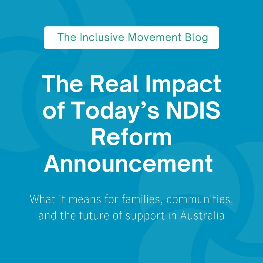 Today&rsquo;s NDIS announcement isn&rsquo;t just policy - it&rsquo;s people&rsquo;s lives.

Families are already asking:
&ldquo;Will my child still get support?&rdquo;
&ldquo;What happens if we&rsquo;re removed?&rdquo;

We&rsquo;re sharing what we kn