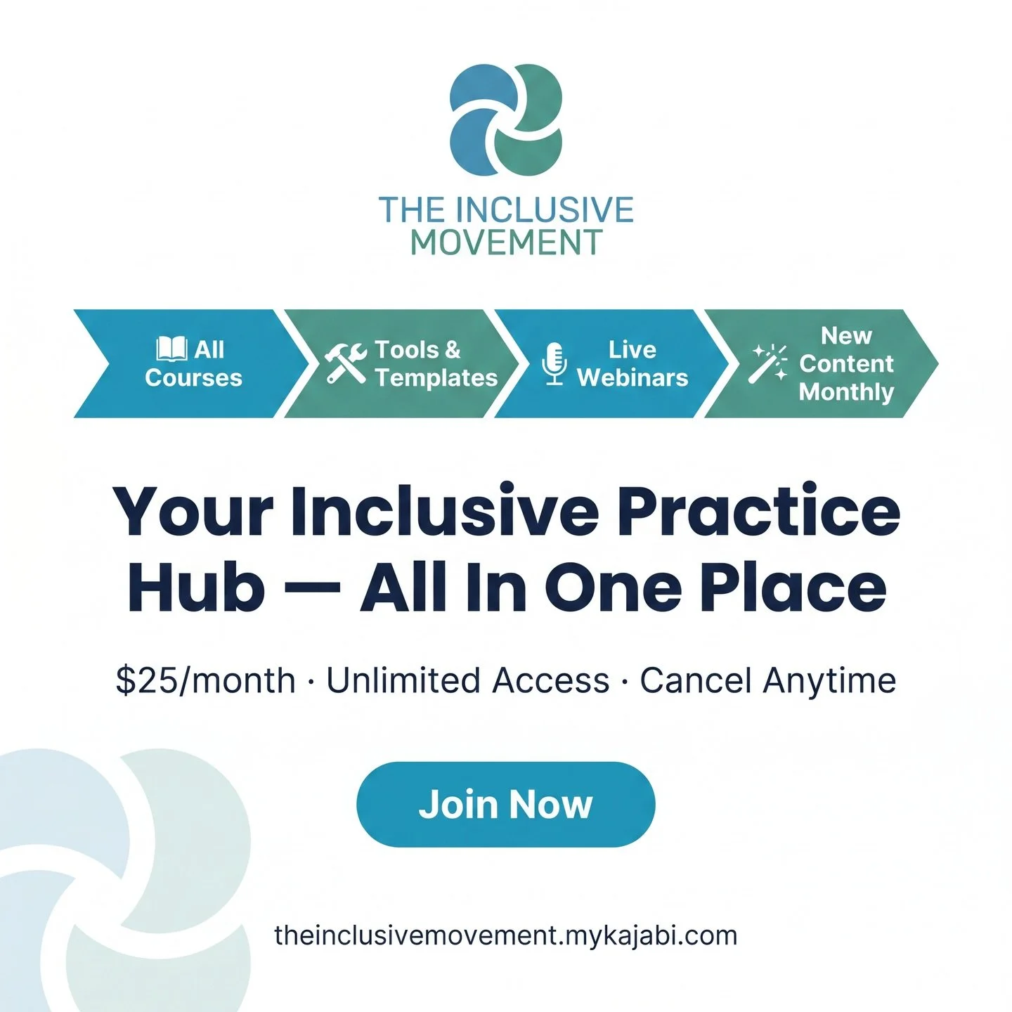 Support and education shouldn&rsquo;t be locked behind expensive training or hard-to-access information.

That&rsquo;s why we created the Inclusive Training Hub &mdash; a space where educators, support workers, parents, carers, allied health professi