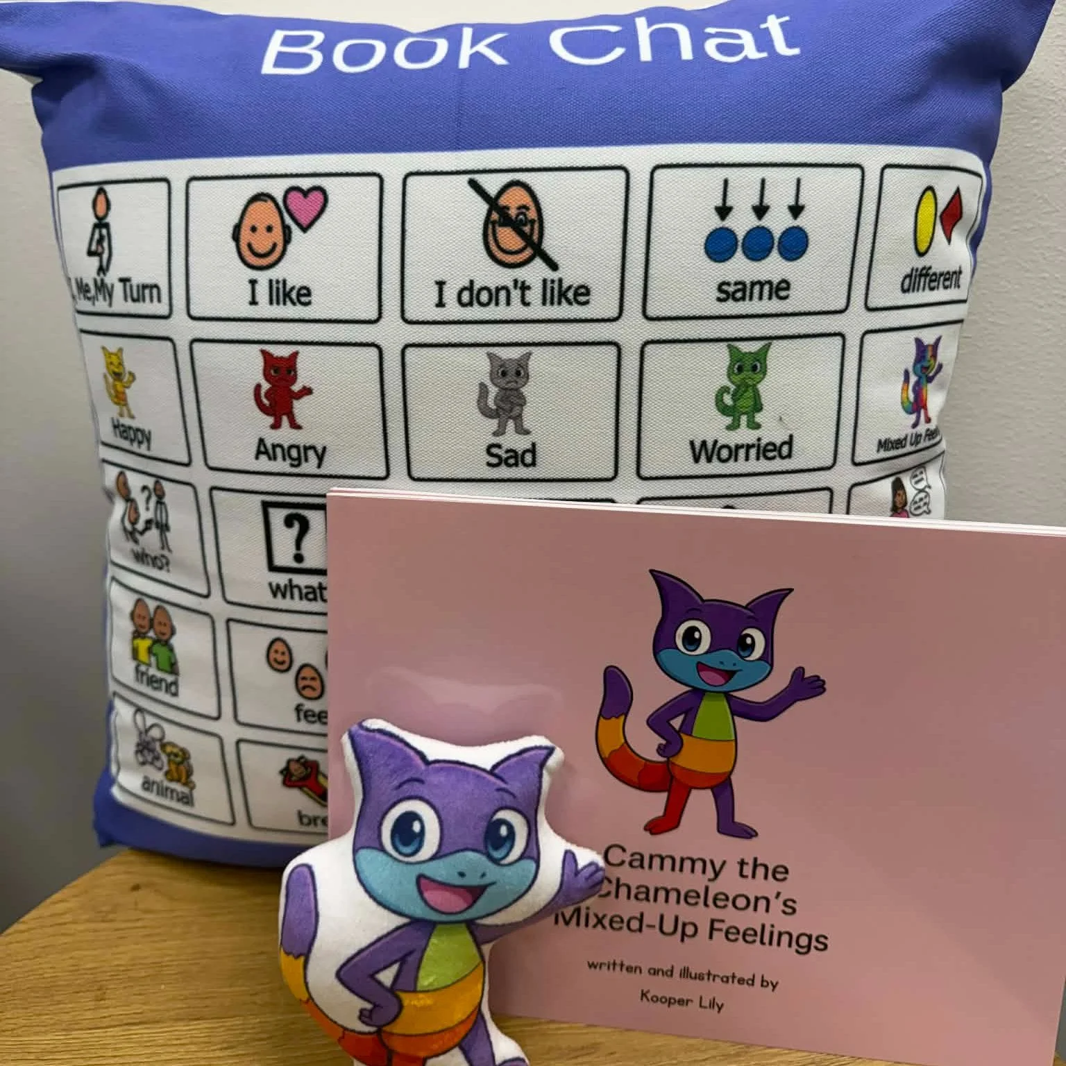 Introducing our brand new ✨ Cammy AAC Book Chat Pillow Cases ✨

Created to support connection, communication, and meaningful story time conversations 💜📚

These AAC-inspired pillow cases include visual supports to help children:
🗨️ share thoughts a