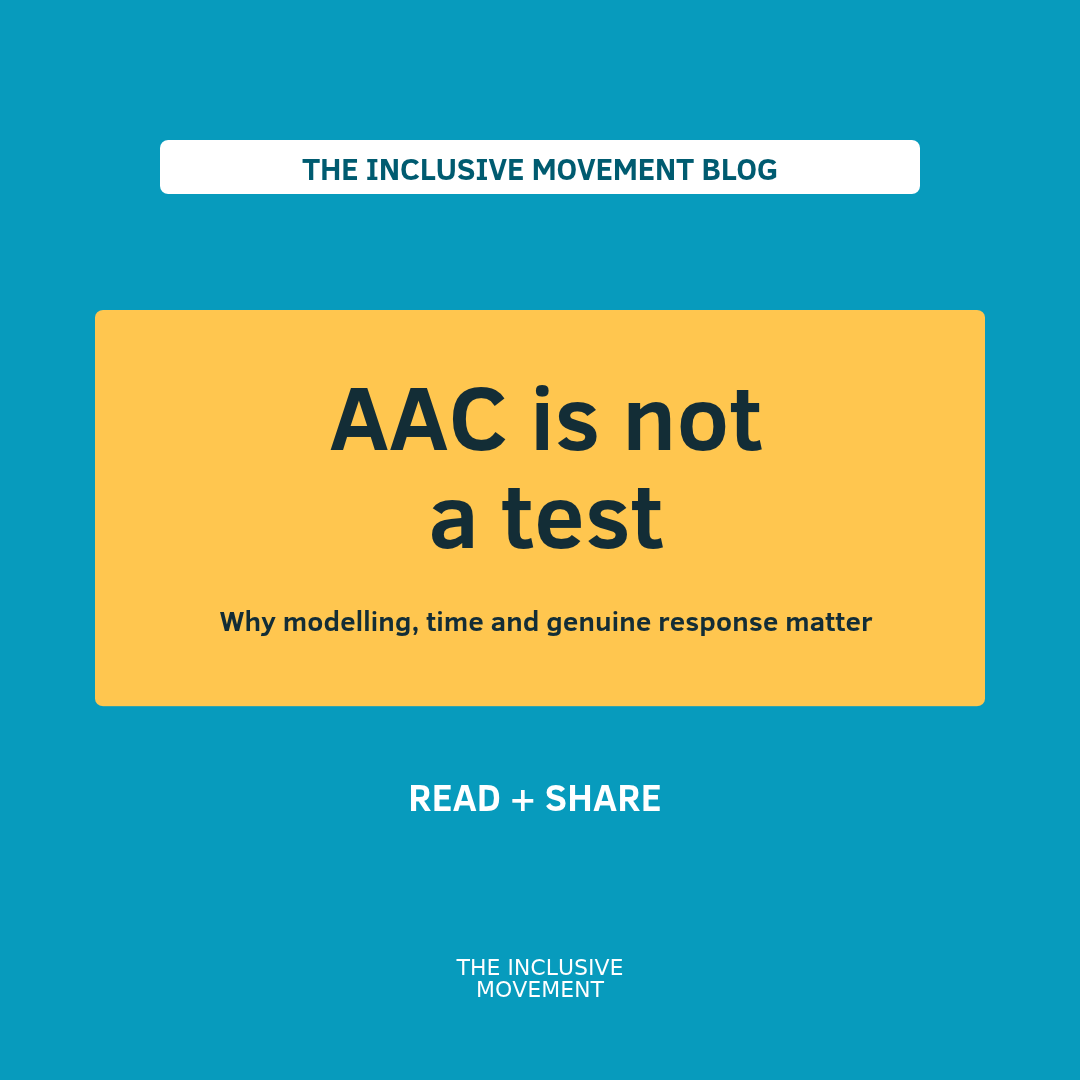 AAC Is Not a Test