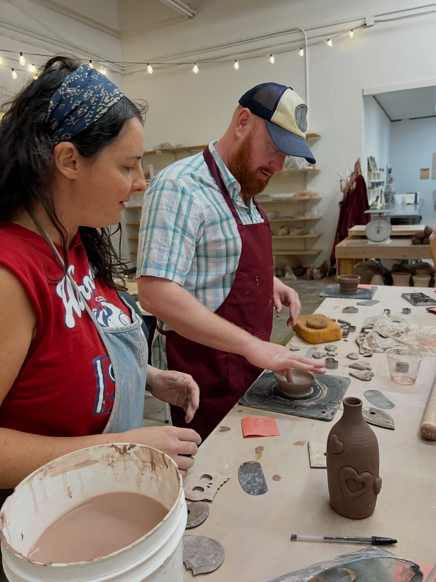 Swap dinner and a movie for a creative Date Night at @ceramigos_austin 💞🎨

Join us on Friday, June 26th from 6&ndash;8:30pm and learn the basics of working on the pottery wheel as you and your favorite person make something unique together! 

Regis