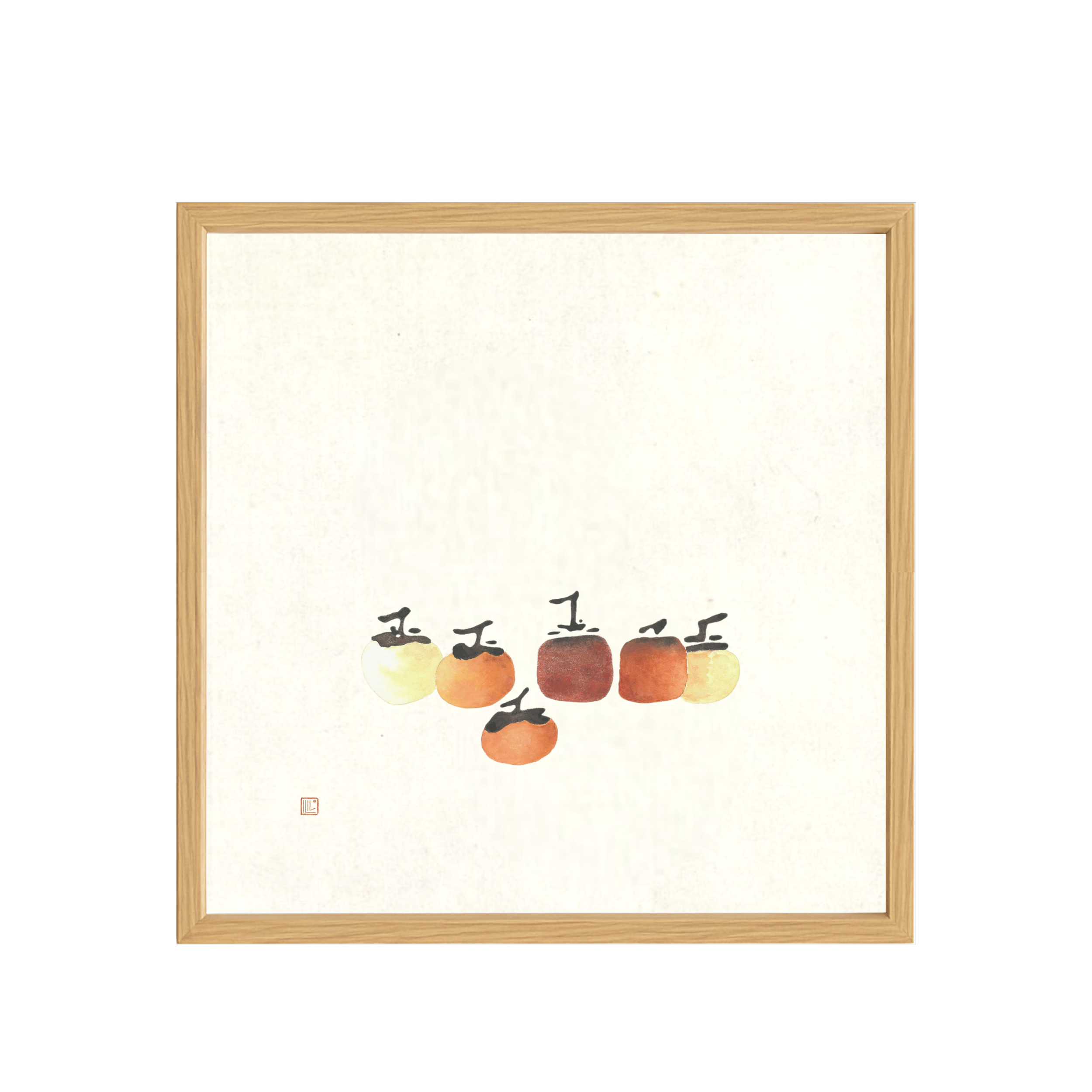 Six Persimmons 12x12" Print