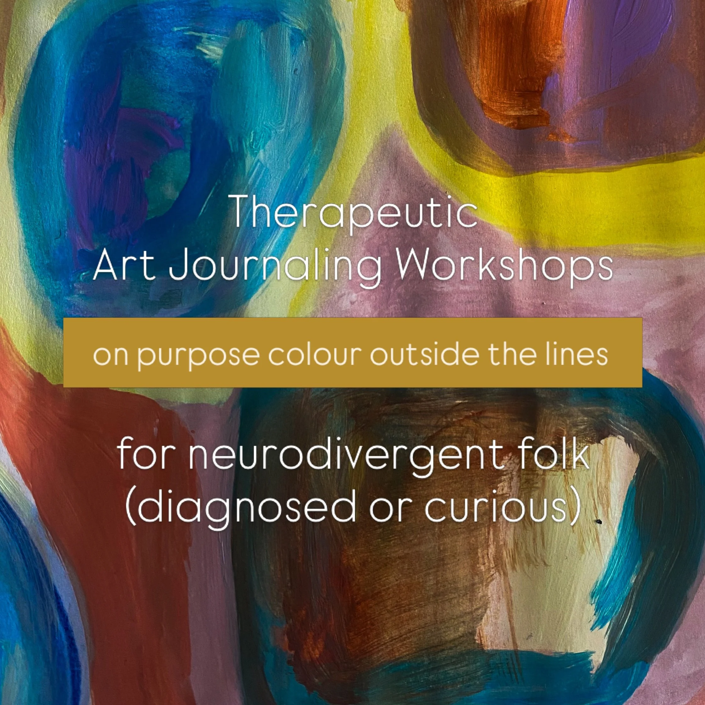 I am so pleased to offer a workshop series in Therapeutic Art Journalling. This is not about making &lsquo;good art&rsquo;, instead it is a step-by-step guide to expressive art practices that can be used as prompts to build a home practice. Workshops