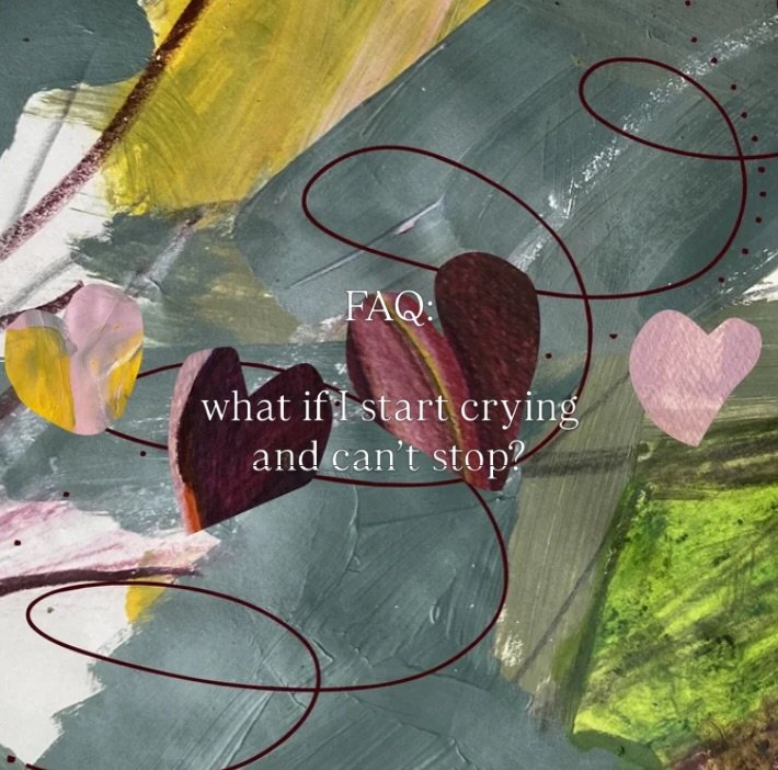 a fear i hear about attending counselling, is that once the session begins that the feelings will be so overwhelming that words will be unreachable. a fear similar perhaps to a sense of falling apart.

in my experience, the tears only want to know th