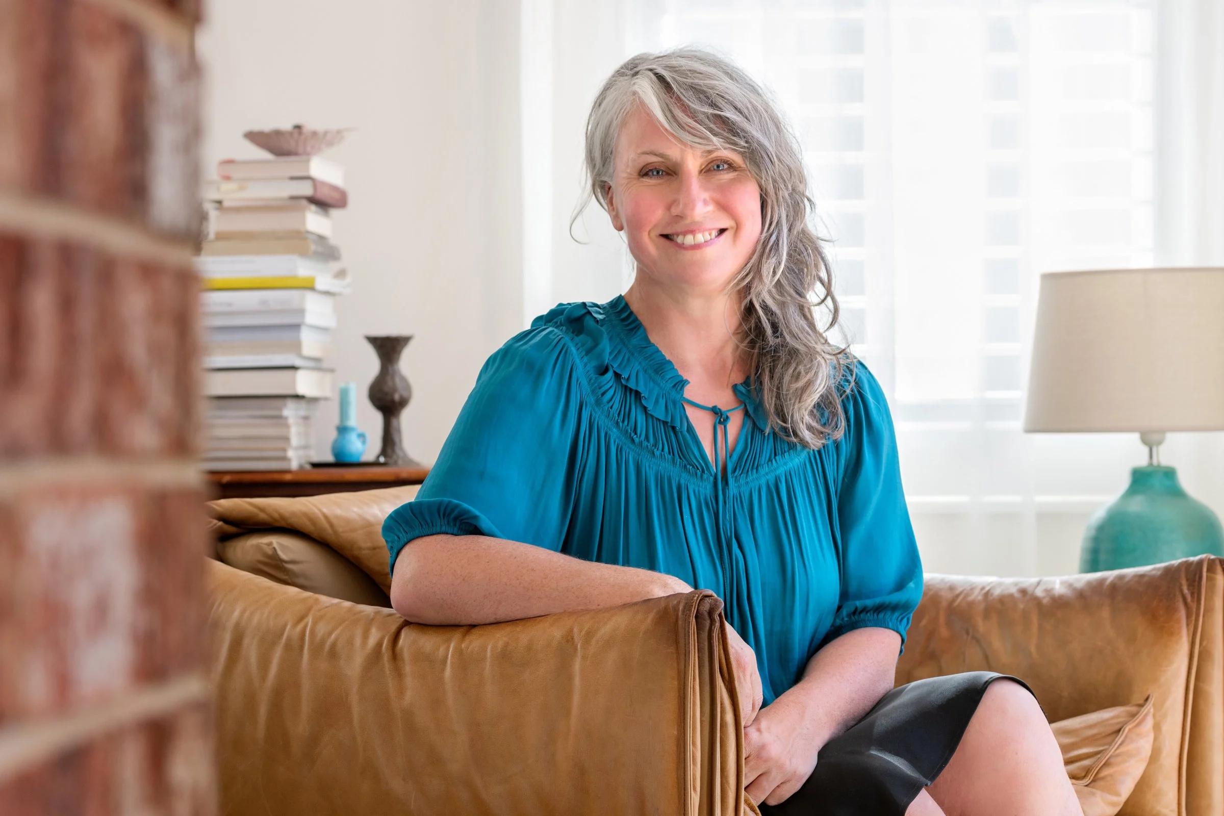 Adelaide Counsellor Rebecca Trevitt pictured sitting in her Unley Road Therapy Clinic