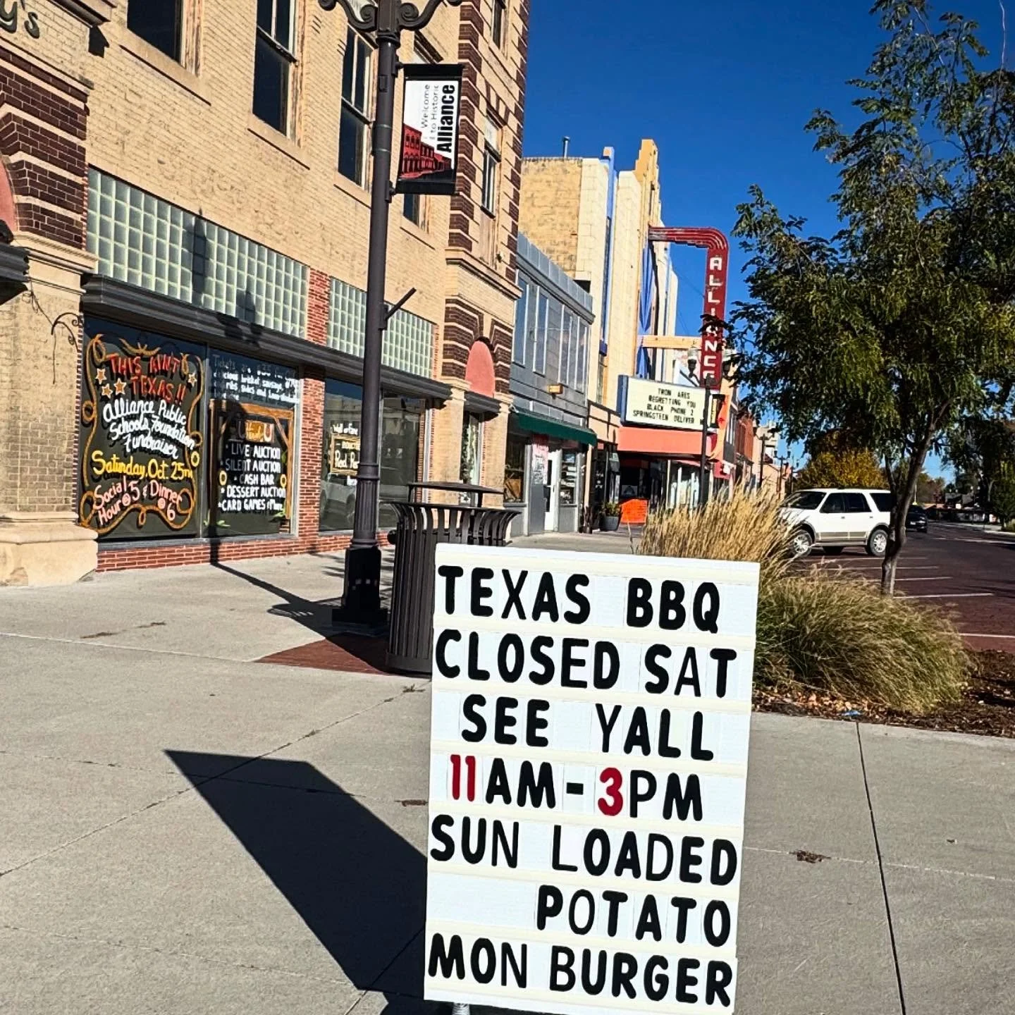 CLOSED SATURDAY 10/25
Help us spread the word! &amp; see y&rsquo;all Sunday &amp; Monday for bbq! 
WATCH OUR PIT GUY AUSTIN FIGHT MMA IN MITCHELL TONIGHT OR BUY THE LIVESTREAM 
(link ⬇️) 
Thank you to the Alliance Public Schools Foundation for thinki