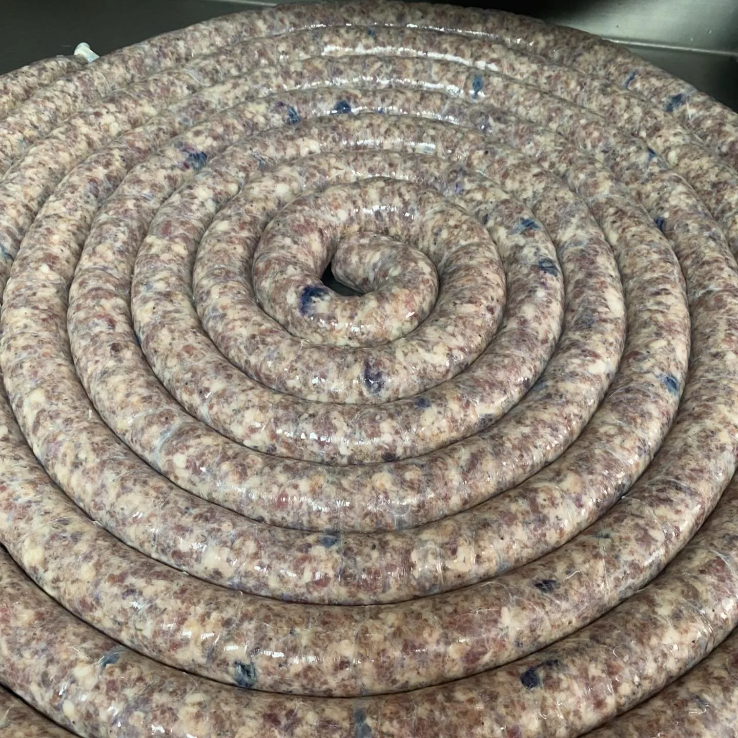 Fletcher hand links every single sausage we cut at the block or sell @thebuttebakeryalliance 
It&rsquo;s truly a labor of love 💕 
Our sausage of the month: Maple Blueberry link is available in limited amounts @thebuttebakeryalliance 
It is one of th