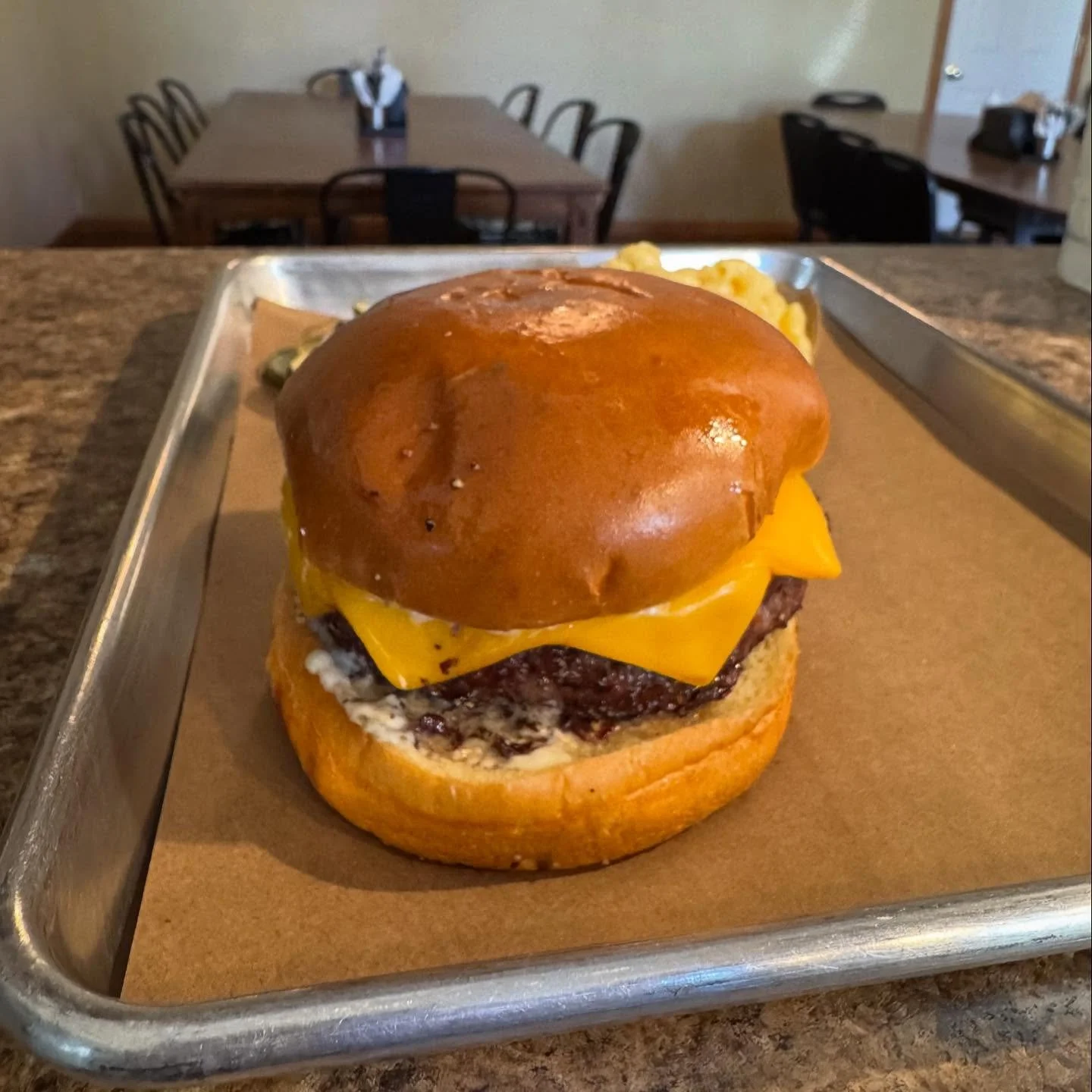 Smoked Cheeseburgers are on the menu today! 
Ground brisket, pattied &amp; smoked with American cheese. 🤠
Open 11AM&ndash;3PM
Holiday pick ups 2PM-6PM

⛔ Reminder: We will be closed Friday (the day after Christmas).

#visitwesternNE #TexasBarbecue #