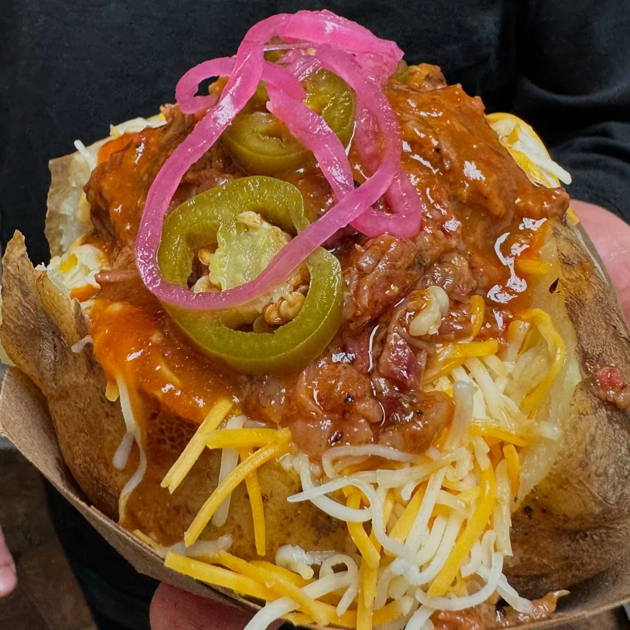 It&rsquo;s a beautiful day for a Loaded Potato 
&amp; a movie matinee 
&amp; a little stroll around carhenge 

🌅

#carhengemurals #pulledporksammywithslawalwaysgoeshard