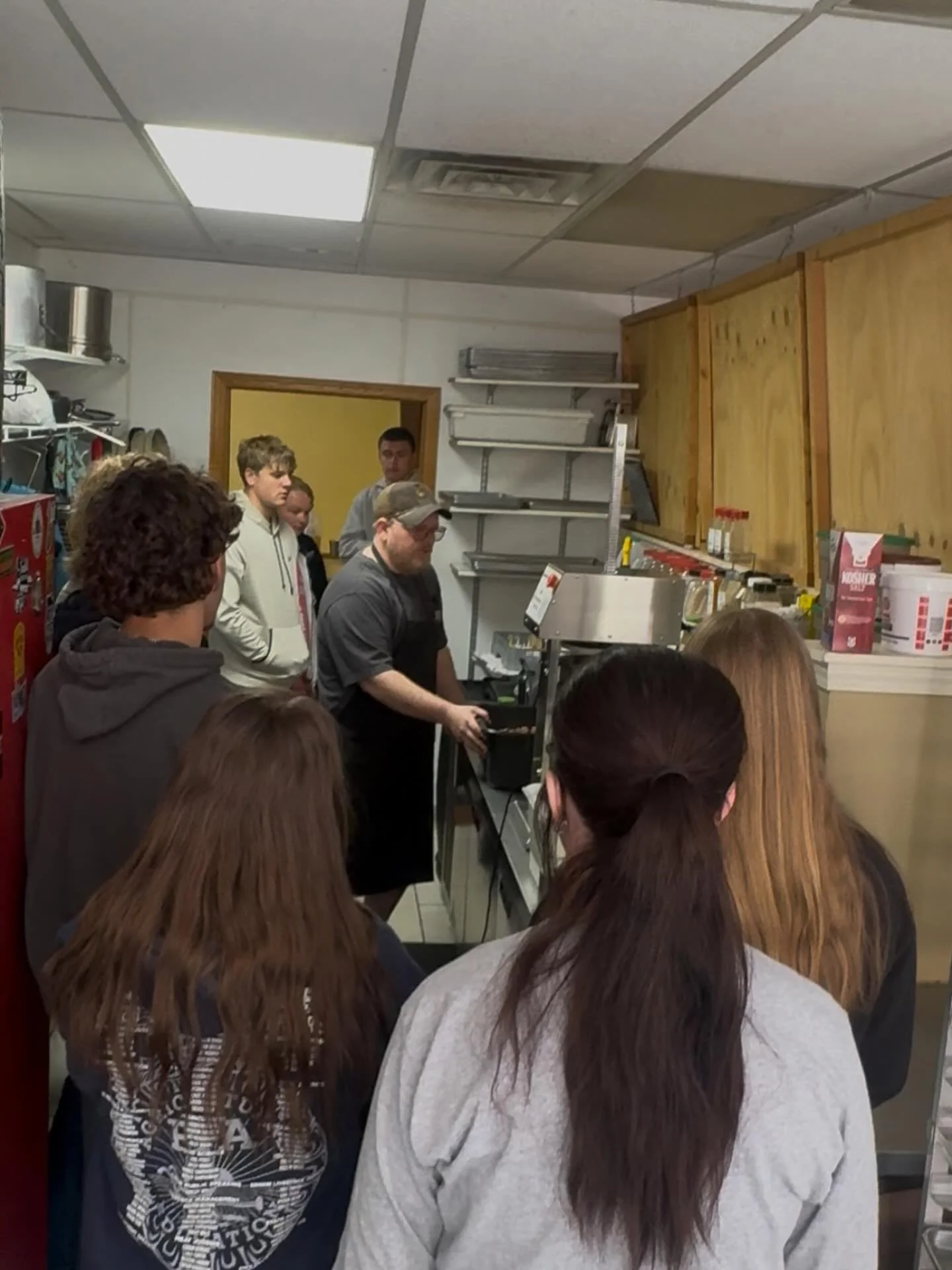 Thank you to the AHS meat science class for coming in this morning to learn about Fletchers sausage making process! It was really cool to see some familiar faces. Thank you Mrs.Vivion for thinking of us. We appreciated everyone&rsquo;s interest &amp;